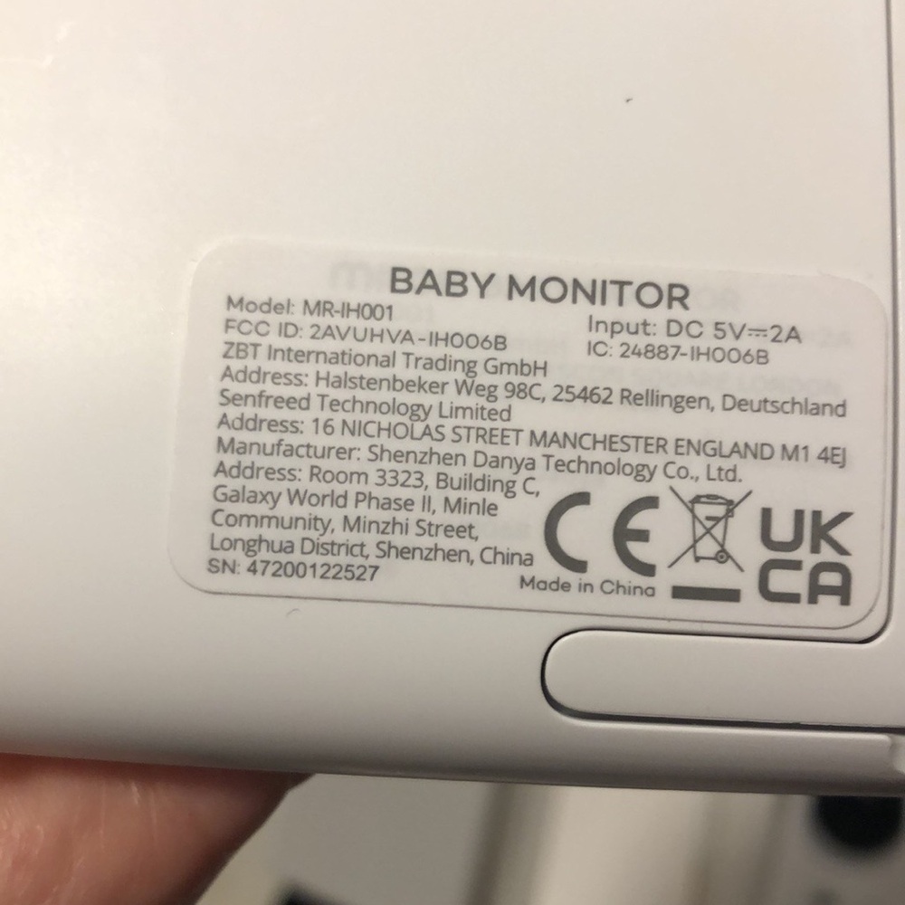 NWT  Baby Monitor with Camera and User Guide. - Picture 6 of 7